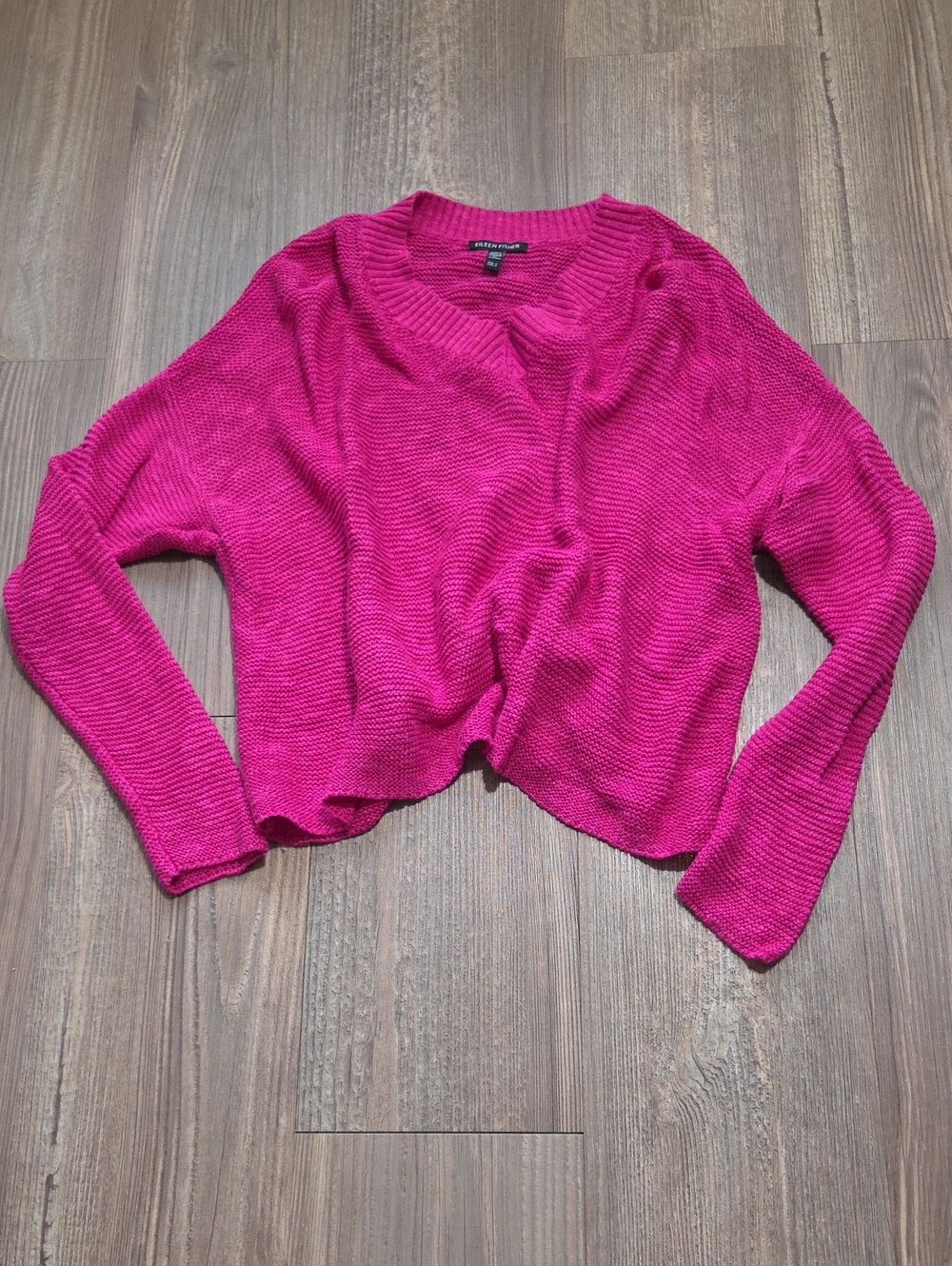 Eileen Fisher Fuchsia Knit Women's Sweater